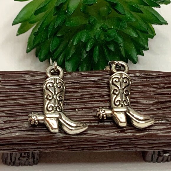 Cowboy Boot, Western Jewelry, Gift Idea, Cowboy Earrings, Western Earrings, Boot - Picture 2 of 5
